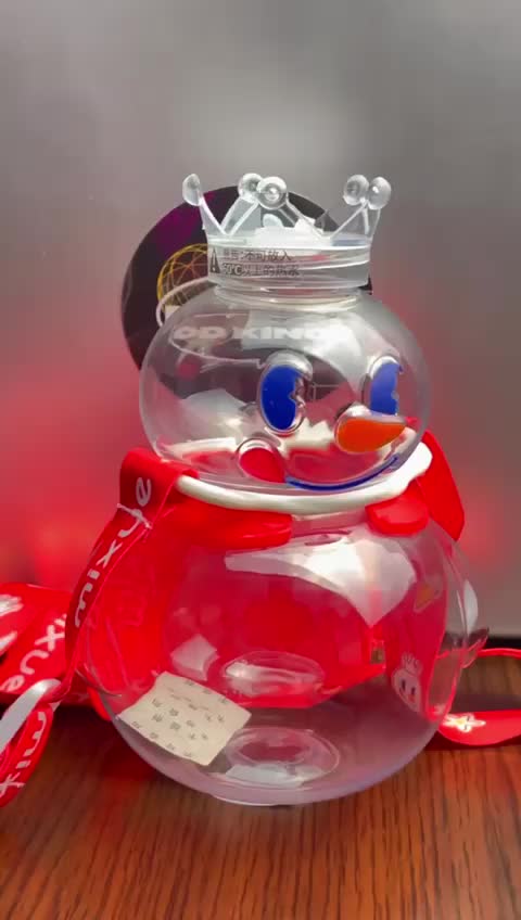 TERMURAH BOTOL MIXUE 700ML SNOW KING TALI TUMBLER AIR 700 BOTOL MINUM BONEKA SALJU VIRAL