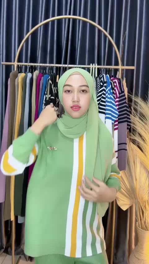 ZF - One Set Laura Oversize Blouse Dan Kulot Rajut Premium Terbaru Atasan Bawahan oneset kekinian