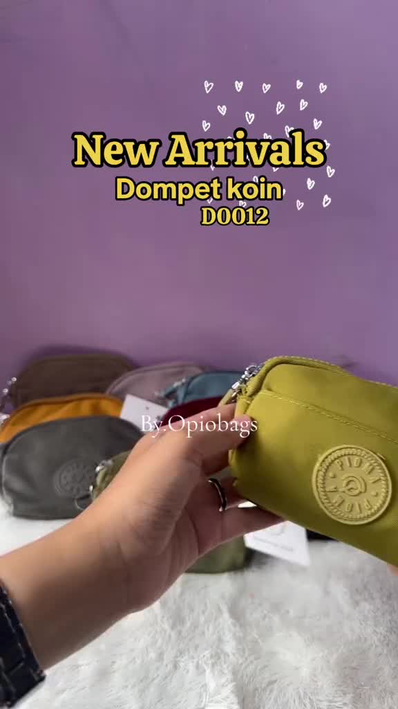 OPIOBAGS Pioma Cherry Wallet / dompet kartu wanita / dompet pouch koin / mini wallet pioma