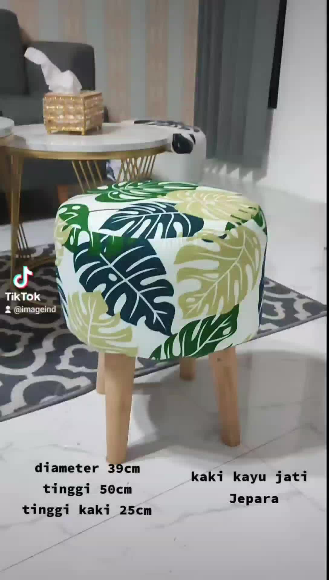 KURSI STOOL KAYU BELI 1 DIKIRIM 2 KURSI MOTIF