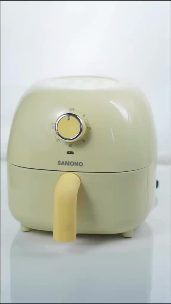 (EKSKLUSIF JORDI ONSU) SAMONO 2,4 Liter Home Appliances Air Fryer Green [SW-AFG24]
