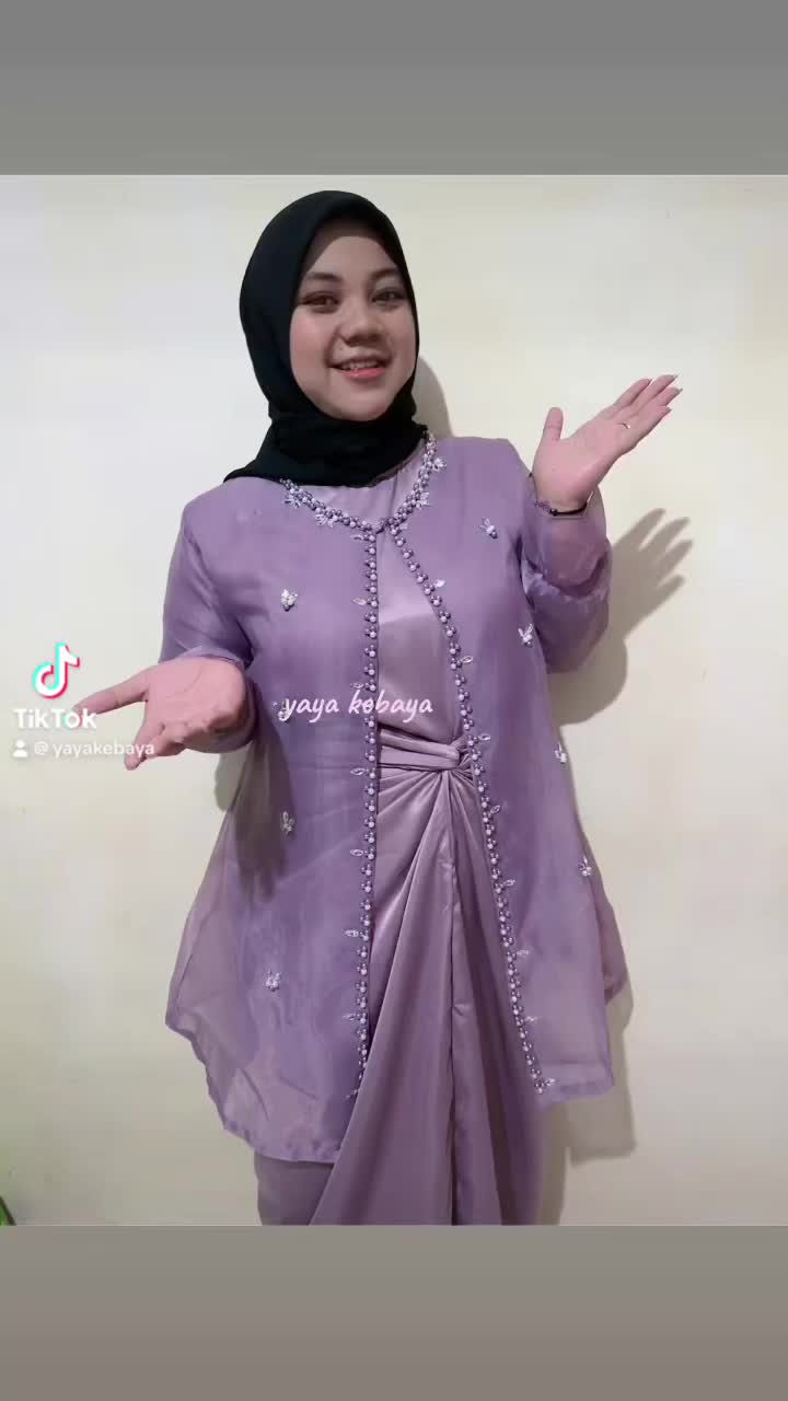 Kebaya Couple - Oneset Jemma Organza Premium Outfit Kondangan Setelan Rok lilit