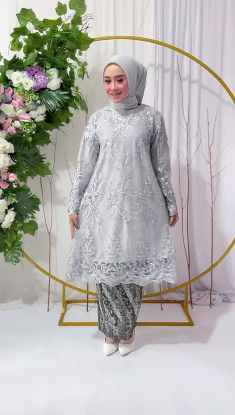 (COD) HARGA PROMO SETELAN KEBAYA TUNIK TILE FREE MASKER ATASAN KEBAYA TUNIK BRUKAT TILE KEBAYA PESTA MODERN TUNIK KONDANGAN WANITA TERBARU KEBAYA PESTA TERBARU