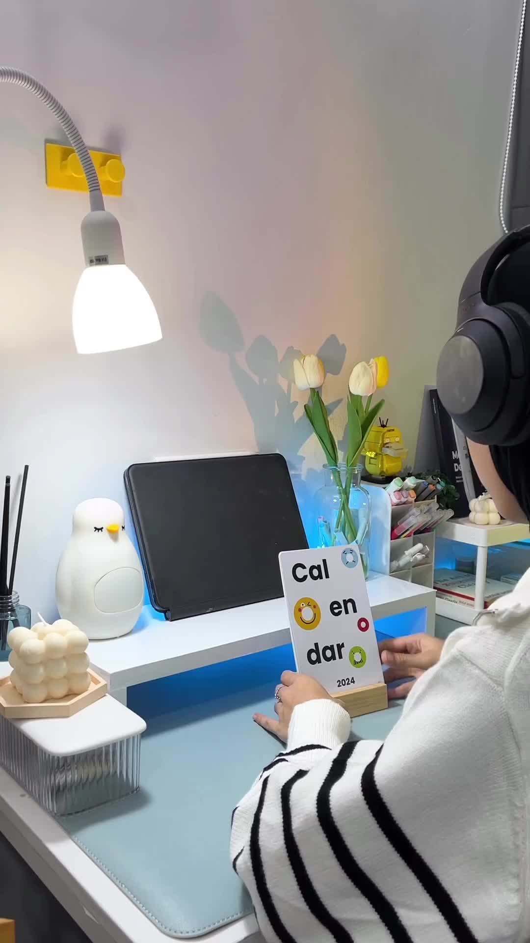 Mood Tracker Calendar 2024 Kalender Stiker
