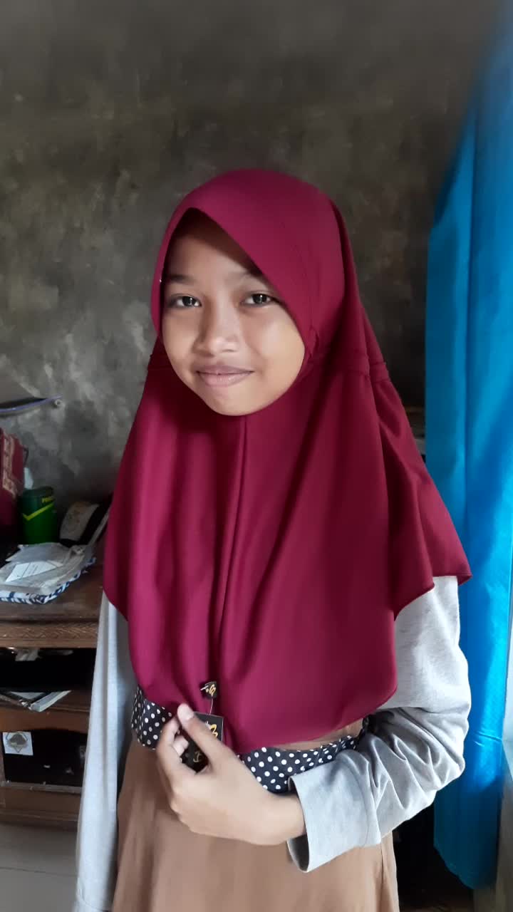 Kerudung Sekolah Barya mulai size S M L dan XL Jilbab Muslim Wanita Instan jilbab  sekolah