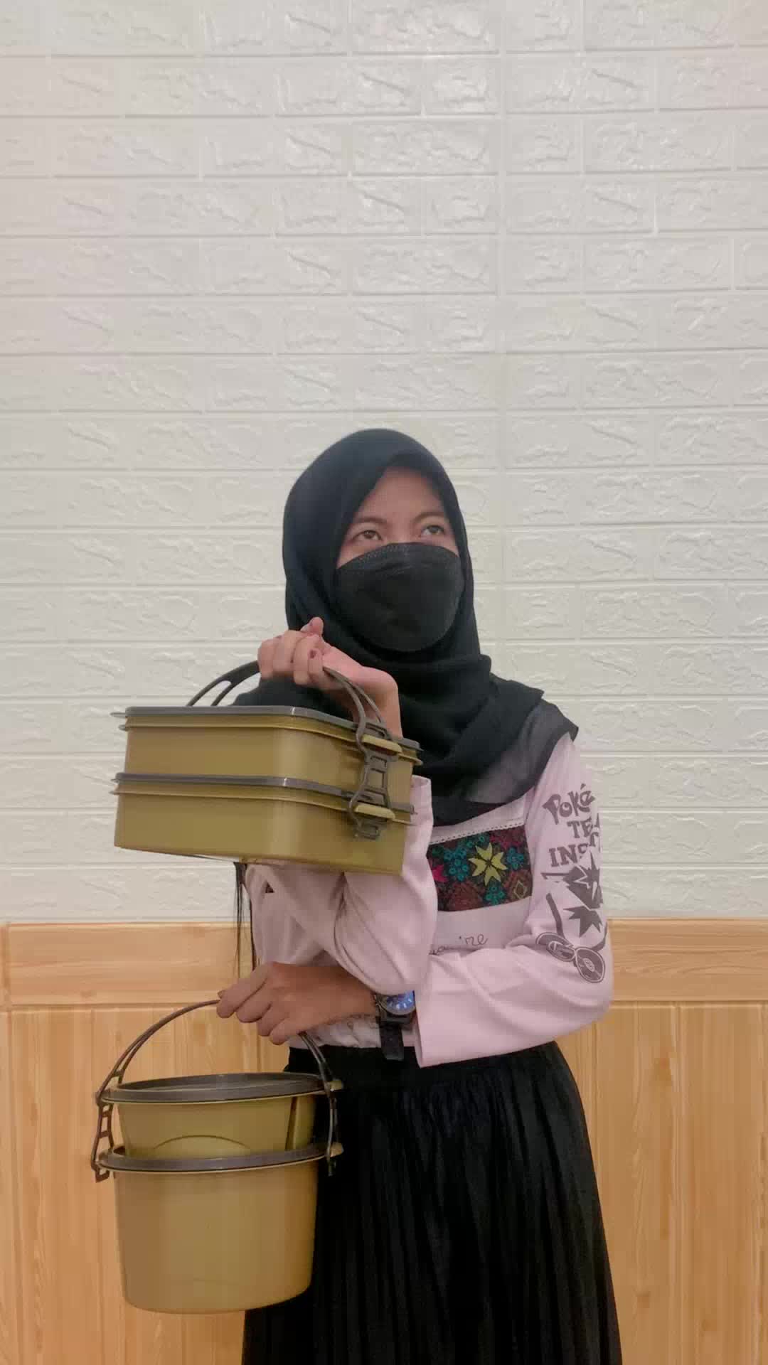 [COD] RANTANG HAJATAN BULAT - Rantang Susun Plastik / Tempat Makan / Bekal Kitchenware