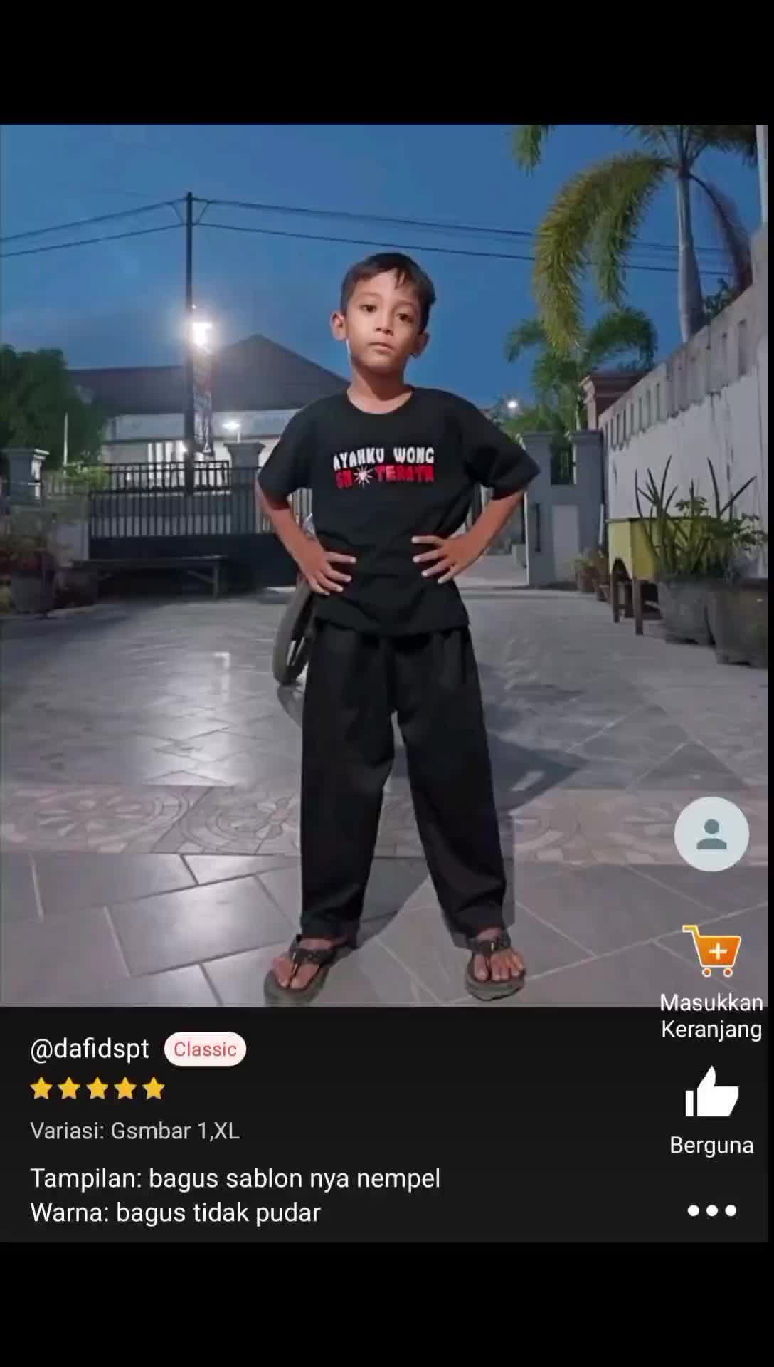 KAOS KIDS PSHT AYAHKU WONG SH TERATE