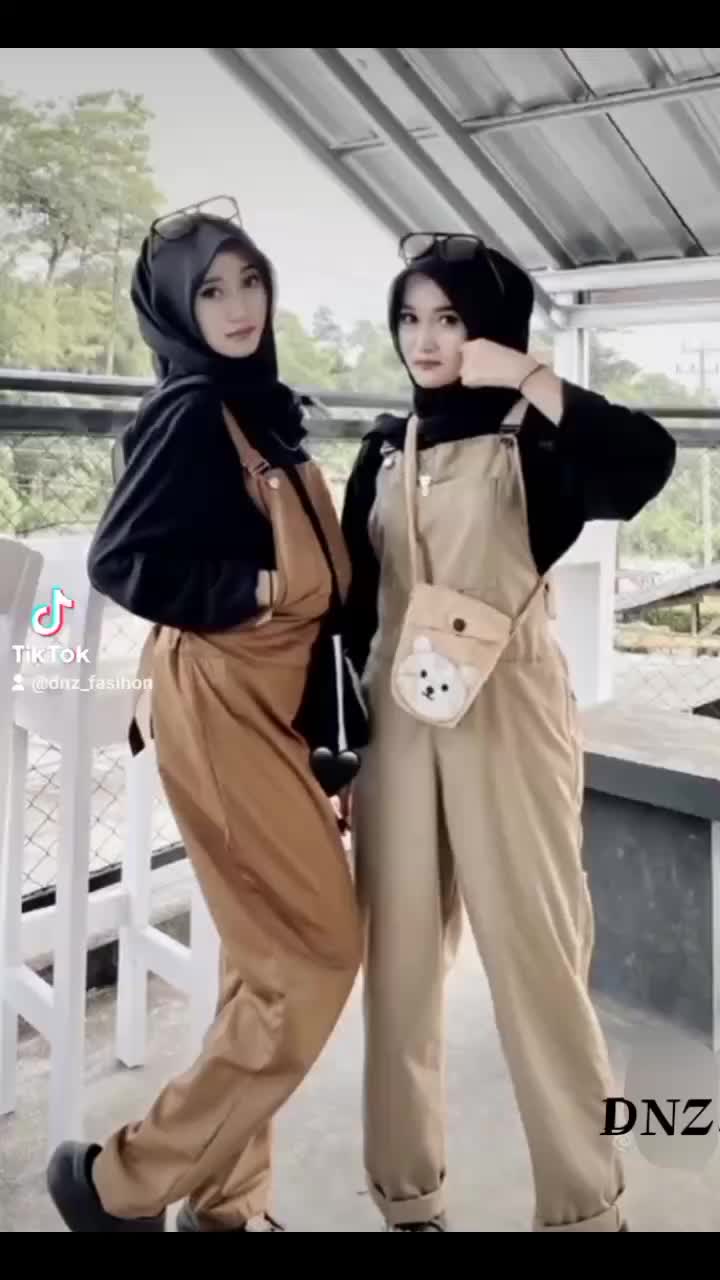 Jamsuit wanita kekinian baju kodok Polos Katun jumpsuit panjang Casual remaja