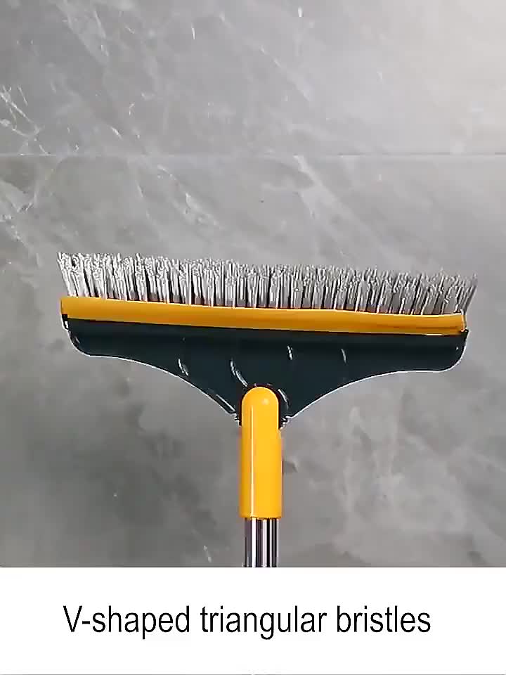 Sikat Dorong Pembersih Lantai 3 in 1 Alat Sikat Pembersih Dinding Kamar Mandi Toilet Gagang Panjang