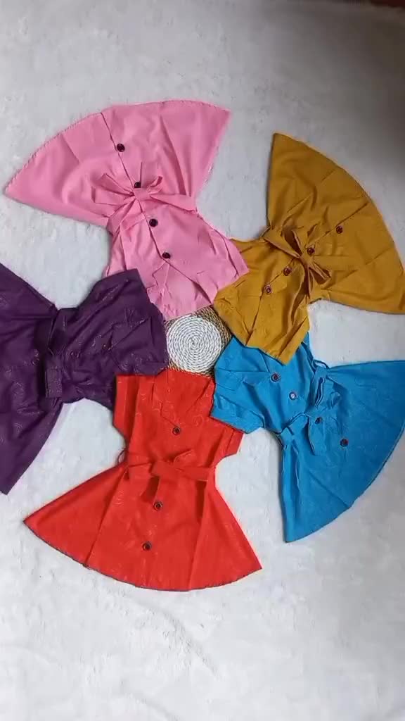 Promo Bundle Pahe Baju Anak Teara 130 Ribu 5 Pcs Dress Anak Perempuan Casual Usia 1-2 Tahun - Katun - Bayi, Fashion Cewek Gaun Lengan