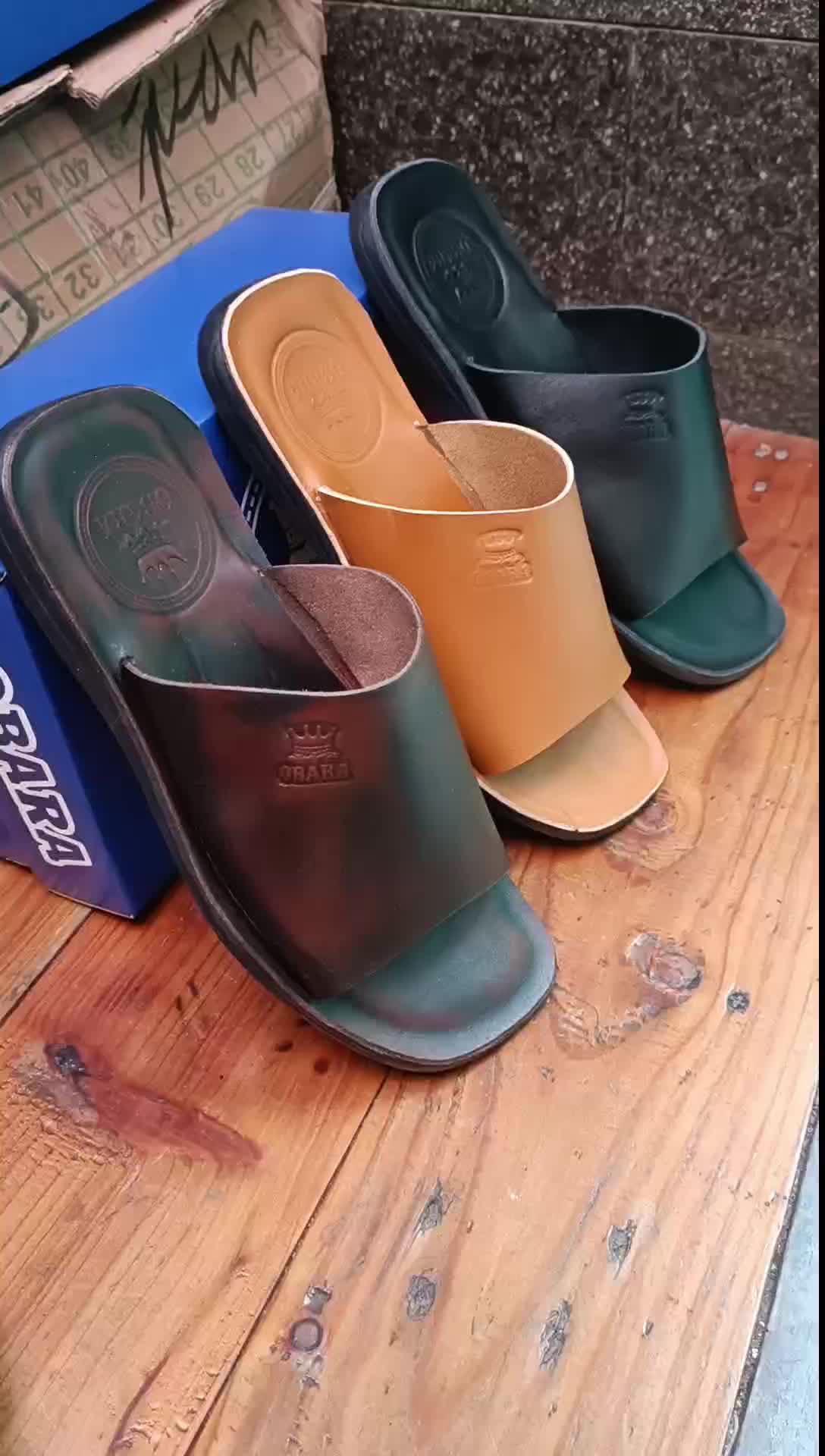 SANDAL KULIT PRIA OBARA 211 CK - KULIT SAPI ASLI 100% ( PRODUKSI SENDIRI )