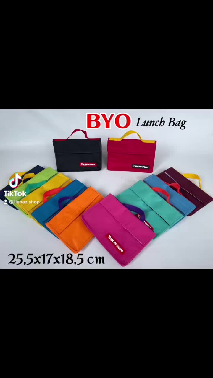 Tas BYO Lunch bag // Tas bekal Hitam Makanan
