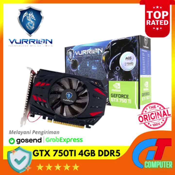 VGA Gaming VURRION GTX 750 TI 4GB DDR5 128Bit GAMING VGA ORI