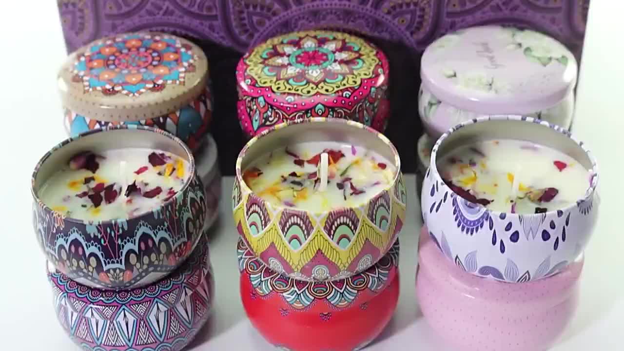 Lilin Aromatherpy Scented candle motif batik (Ready stock)