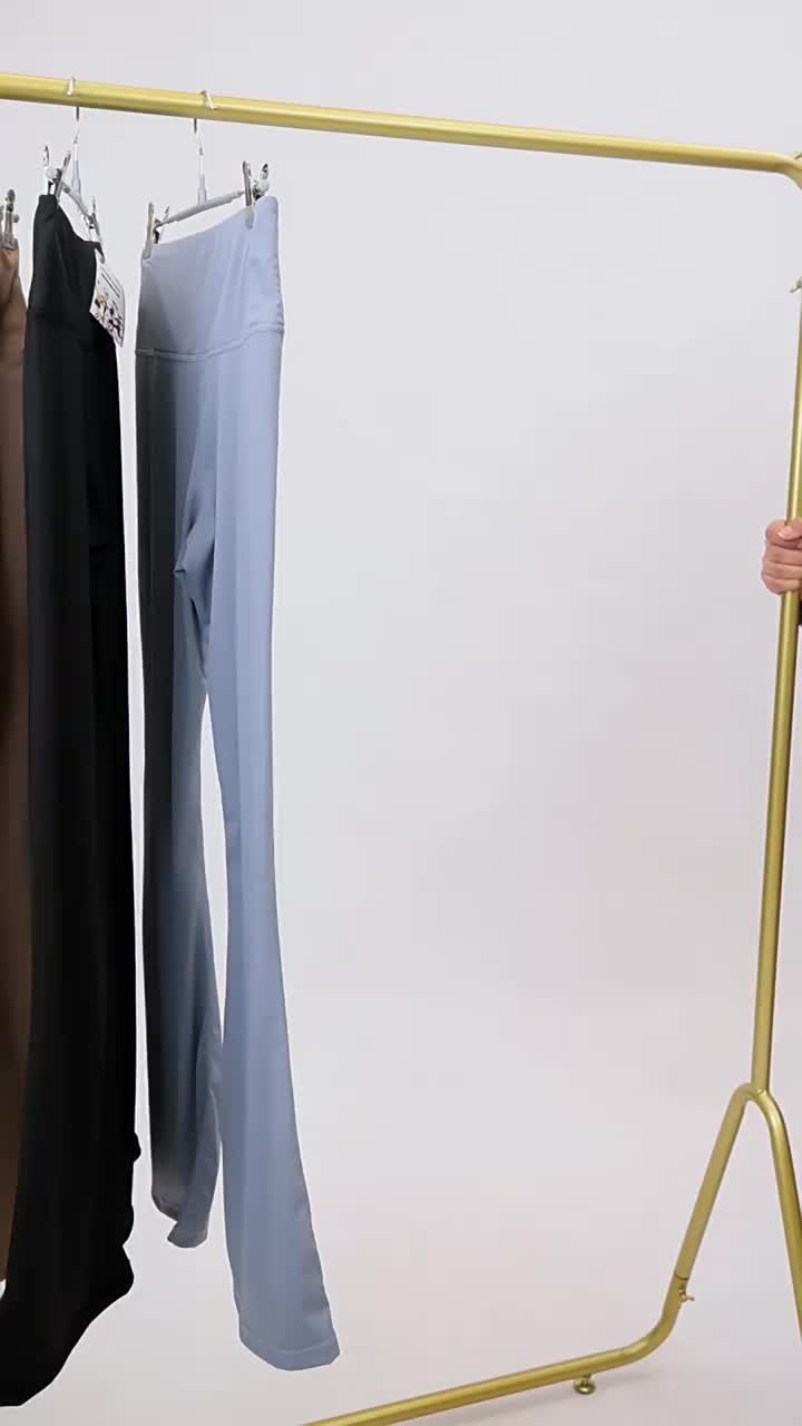 UNINICE Cutbray Yoga Celana Legging Tipis Berpinggang Tinggi, Celana Olahraga Kebugaran Bernapas Cepat Kering, Celana Yoga Kaki Lebar, Celana Berkobar