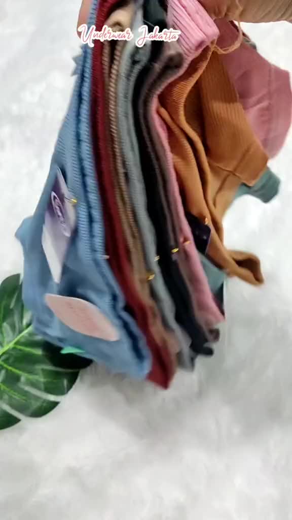 Celana Dalam Wanita Sorex 1259 Model Middy Motif Salur Bahan Katun Mix Super Stretch Karet Nyaman
