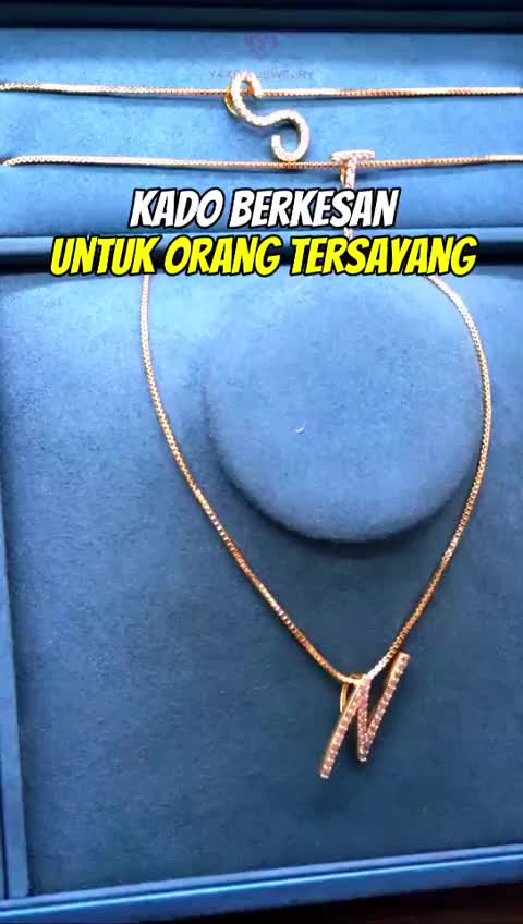 Yaxiya  Kalung Huruf Wanita Aksesoris Aesthetic KLH001