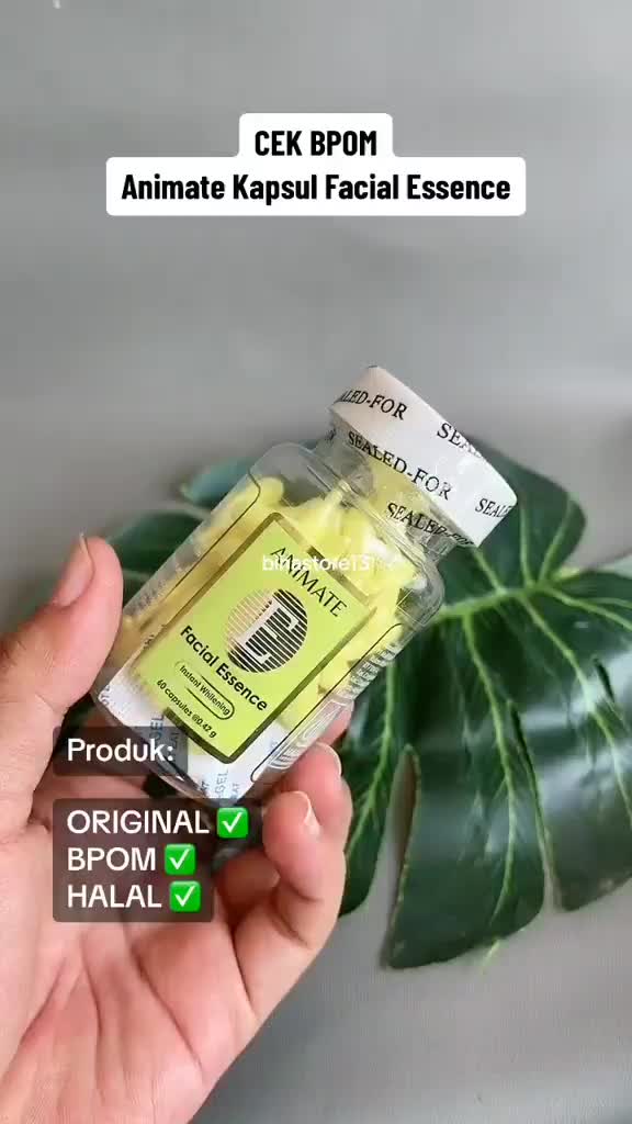 ANIMATE FACIAL ESSENCE SERUM KAPSUL VITAMIN E INSTAN WHITENING ORIGINAL UNTUK WAJAH DAN BADAN