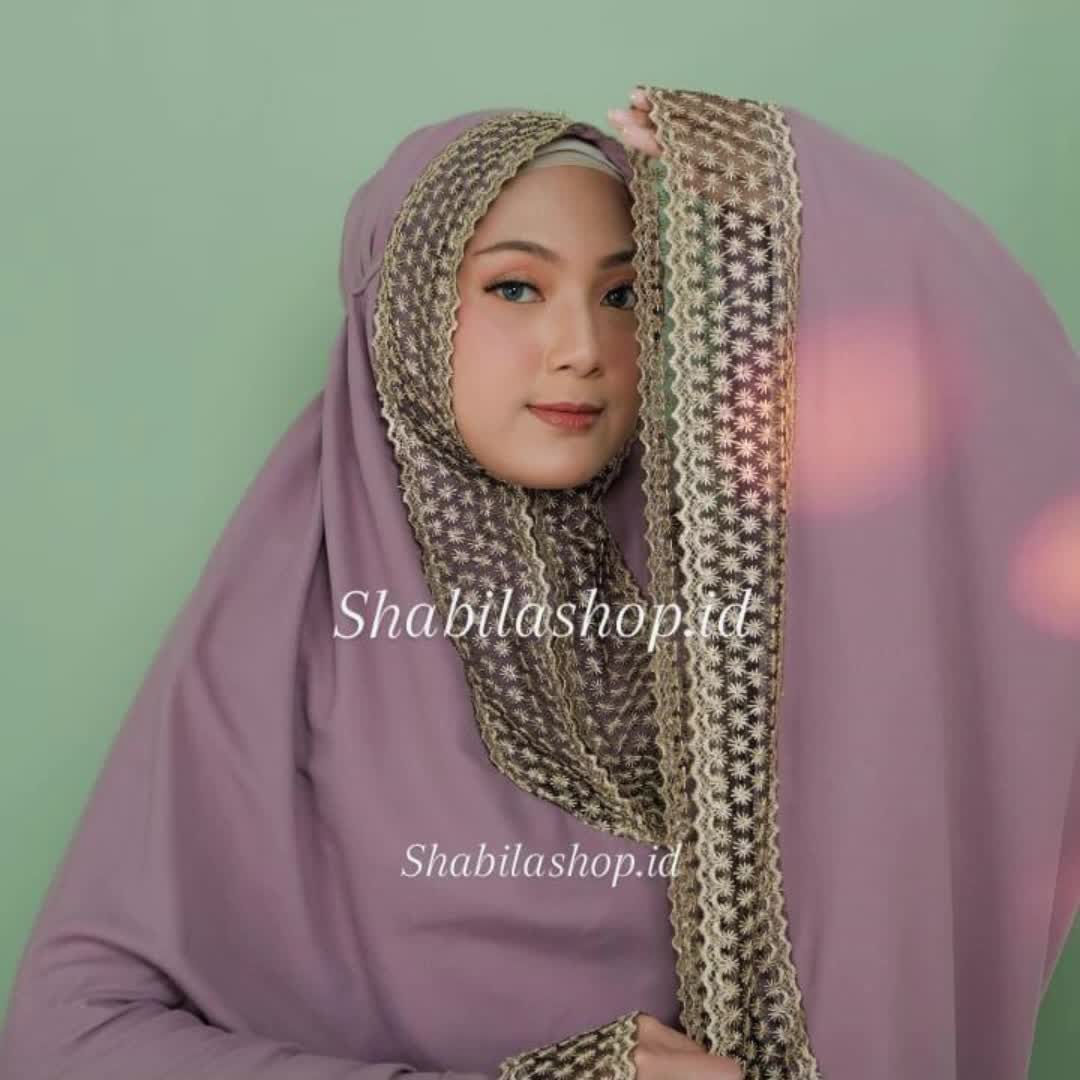 SHABILA Mukena Dewasa SHABINA SERIES Katun Mikro 2in1 Motif Atasan Bawahan