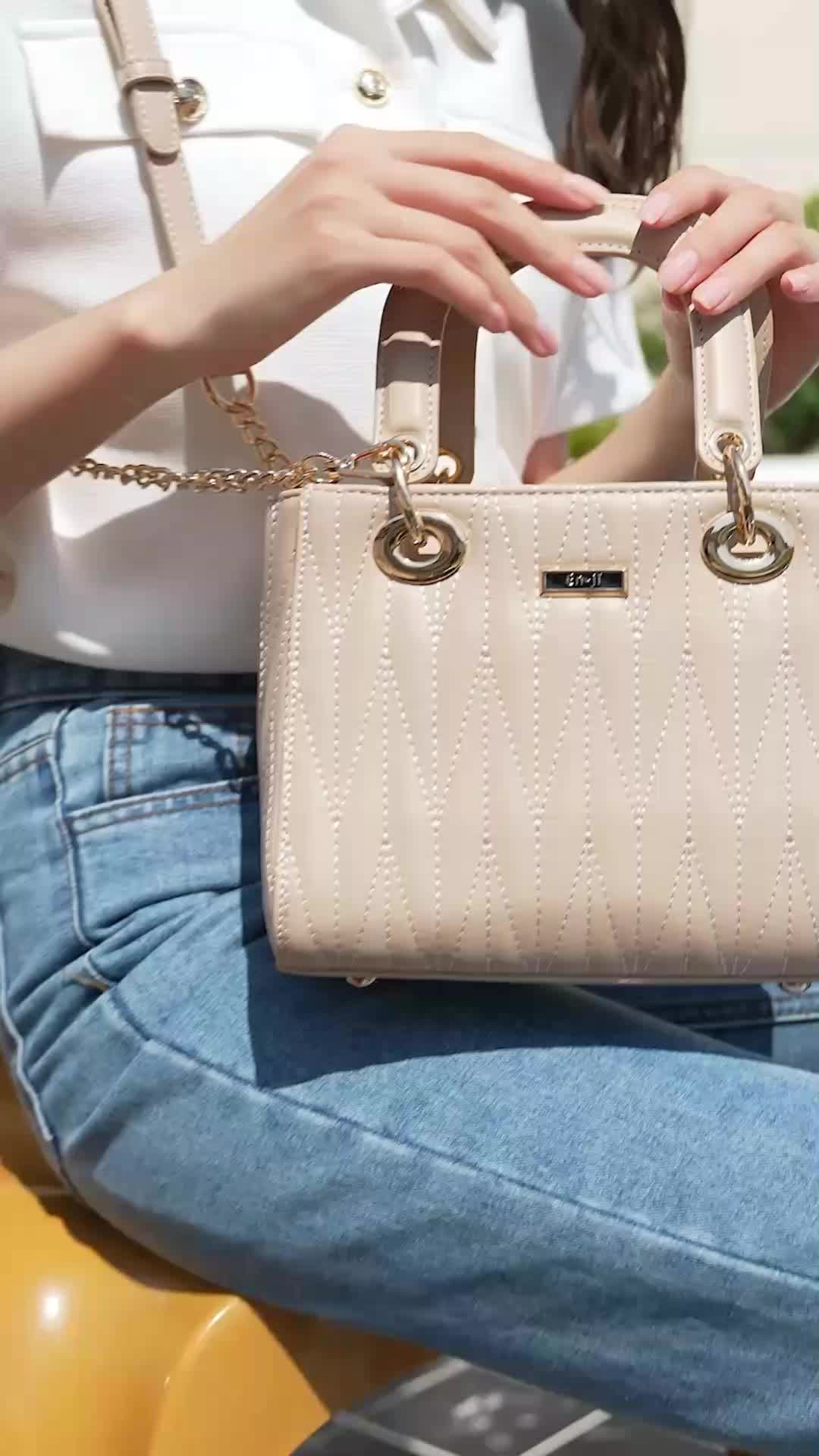 En-ji Seora Handbag - Khaki