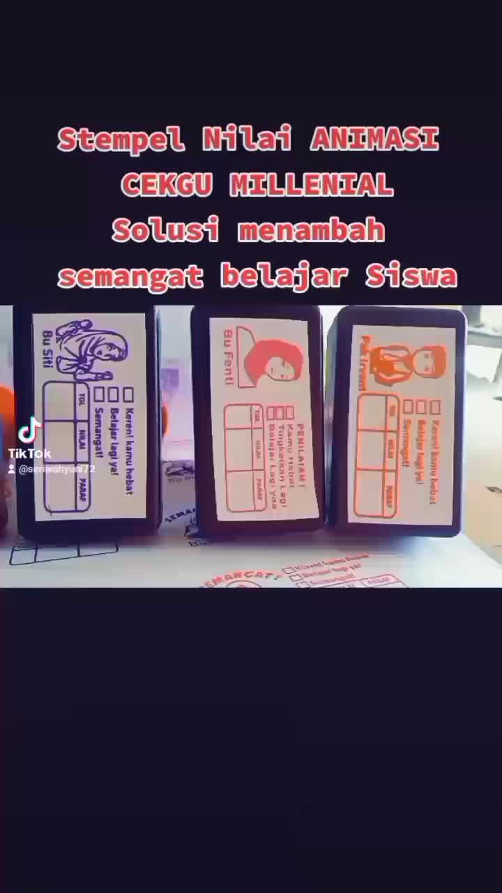 (promo termurah) stempel reward untuk penilaian guru /Checked/motivasi anak Tinta stempel reward