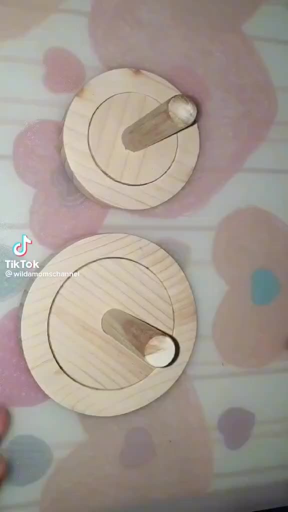 cetakan donat kayu fullset ring penekan dan pembolong