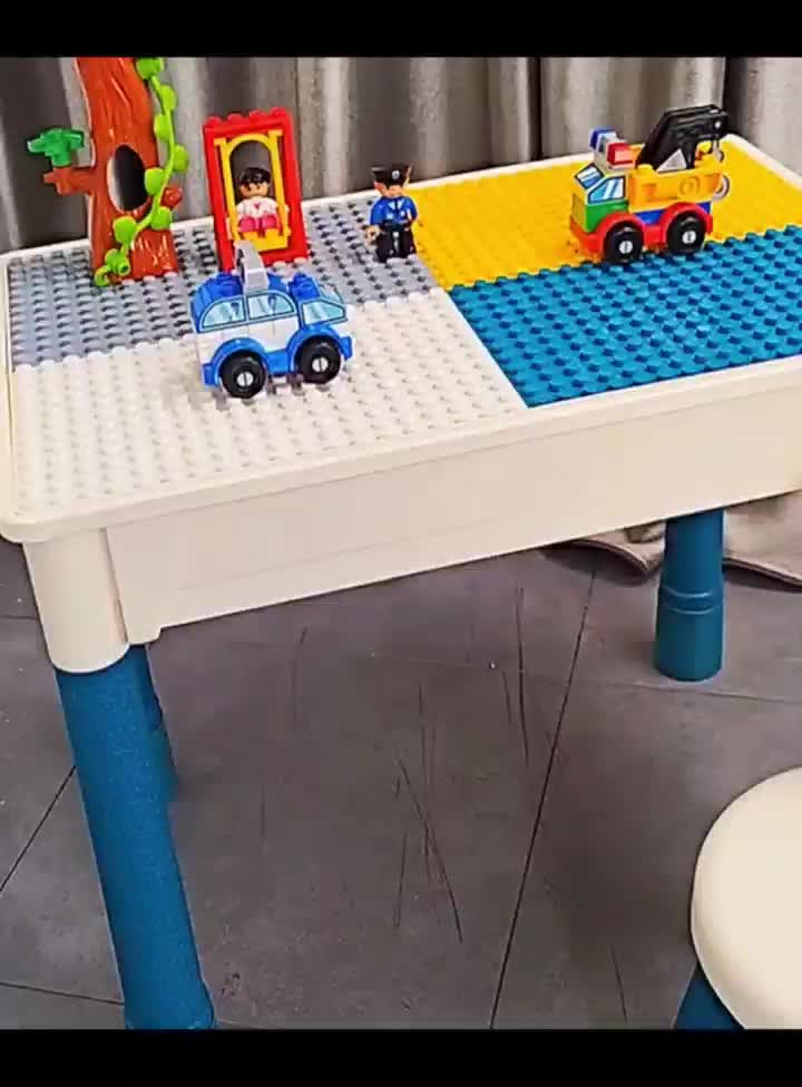 Mainan Edukasi Anak Meja Belajar Bermain Block Blok Table
