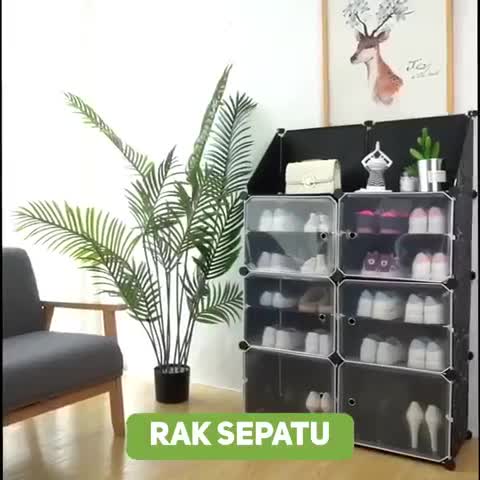 Starlight Rak Sepatu Transparan Lemari Susun Tempat Penyimpanan Kotak Sepatu Lipat Multifungsi Rak Sepatu Anti Debu Kotak Sepatu Portable HRS102