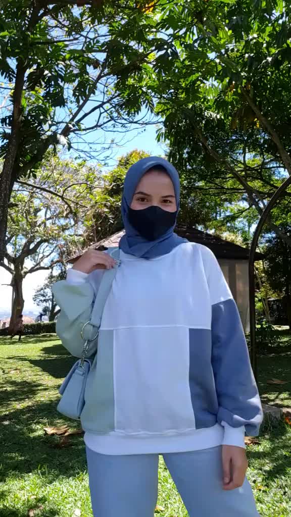 Crewneck CANDIEZ SWEATER OVERSIZE WANITA - sweatshirt
