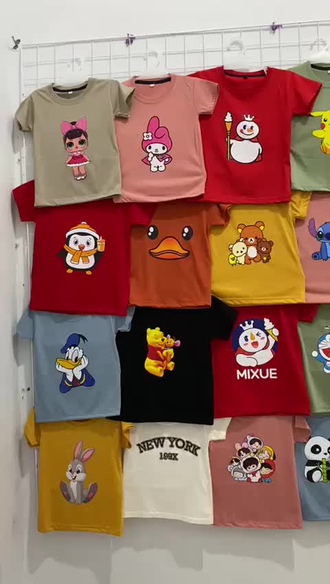 Paket hemat kaos anak 6pcs 1-12th DISTRO