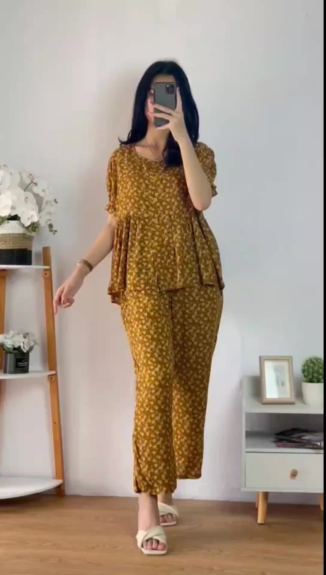 Fathian - Lisa Set Wanita Setelan Rayon Premium Busui Bumil Friendly