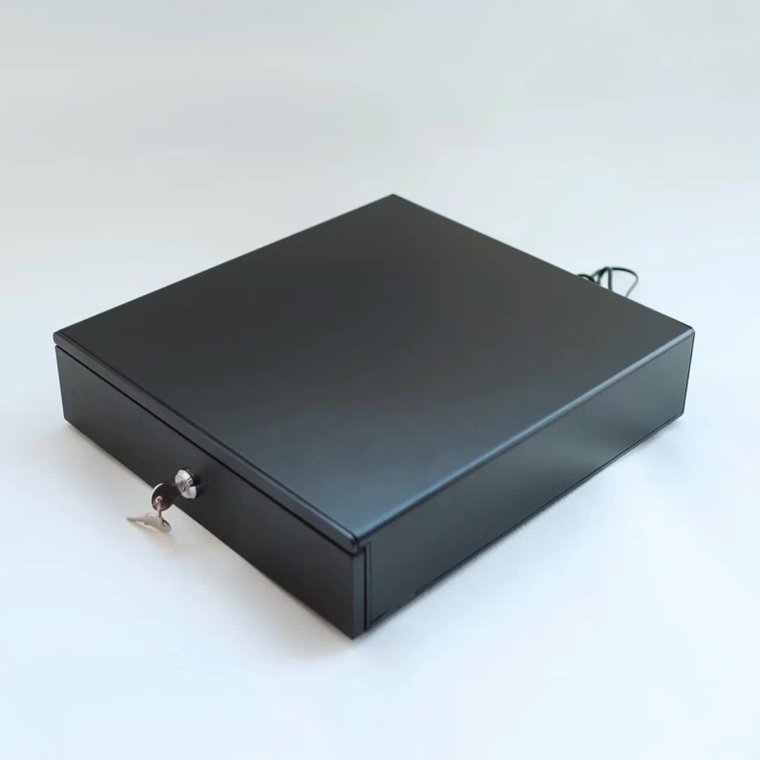 Sharkpos CD320 Cash Drawer Mini 4K4C Laci Uang Kasir Kecil Support RJ11 37x33 CD339 Buka Otomatis