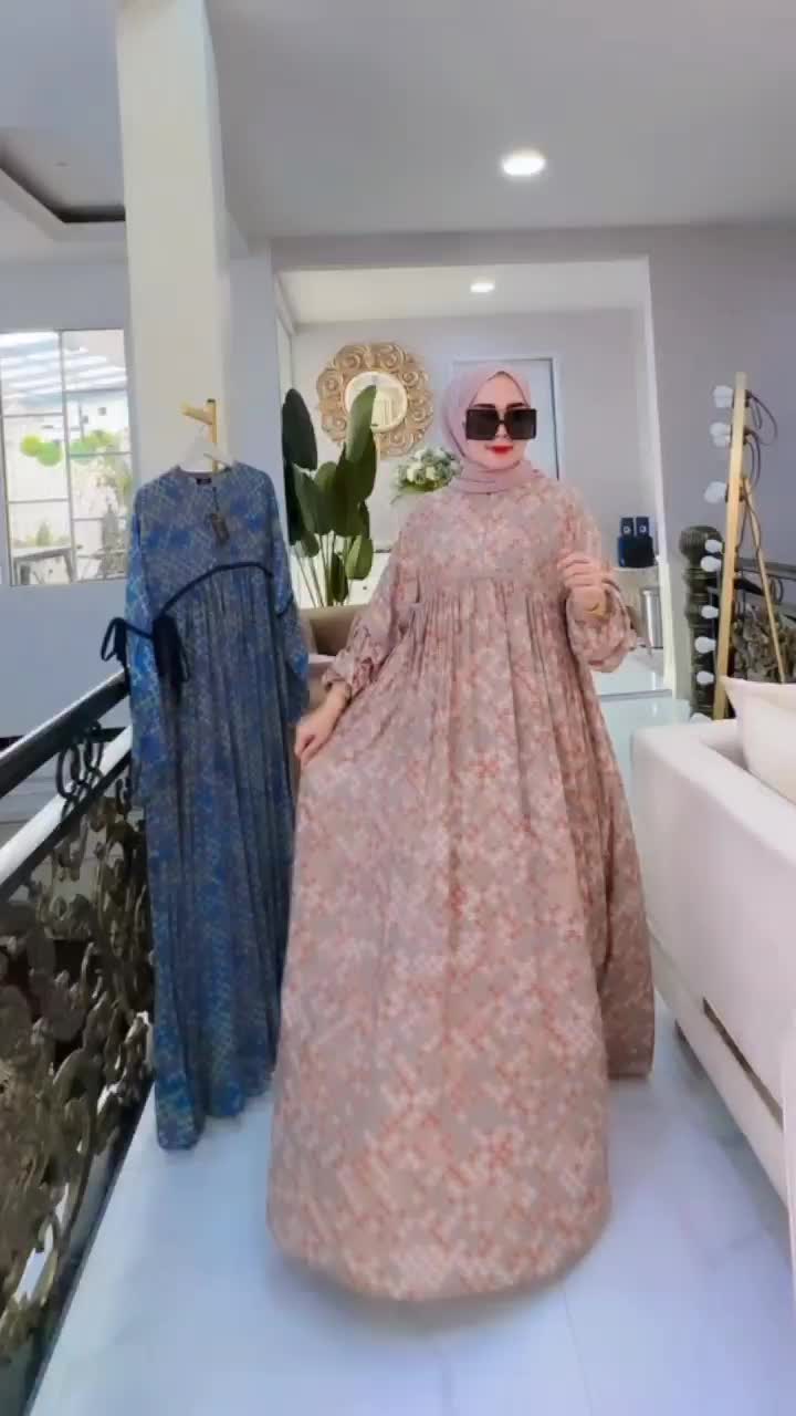 LEMBAH MANAH DRESS PREMIUM GAMIS KATUN RAYON MOTIF ADEM DARI IRISHB LABEL BAHAN ADEM GAMIS MOTIF  Setrip Bunga Katun Cantik Fit