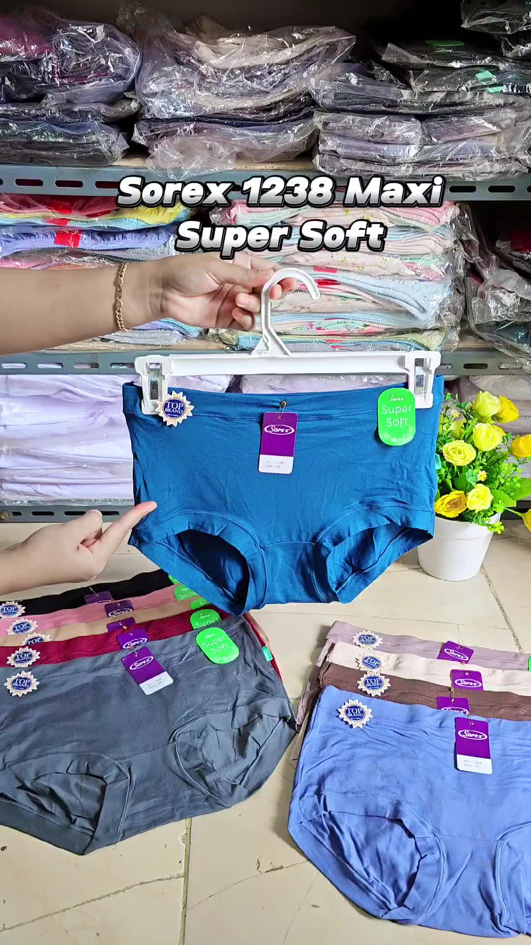 Cd Sorex 1238 Super Soft 3-6-12 Pcs | Celana Dalam Wanita Sorex Knicker Bahan Lembut