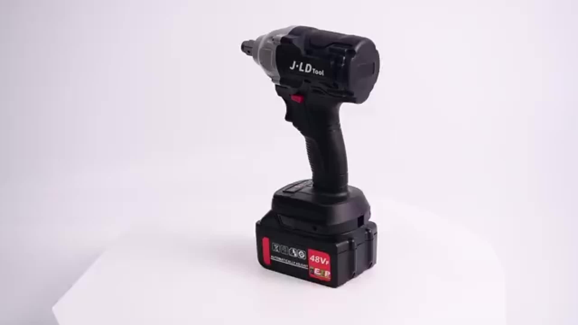 JLD Cordless Impact Wrench 48S Hanya Mesin,brushless impact baterai Torsi 350N.M impact pembuka baut,88V impact baterai,impact jld tool 88v original