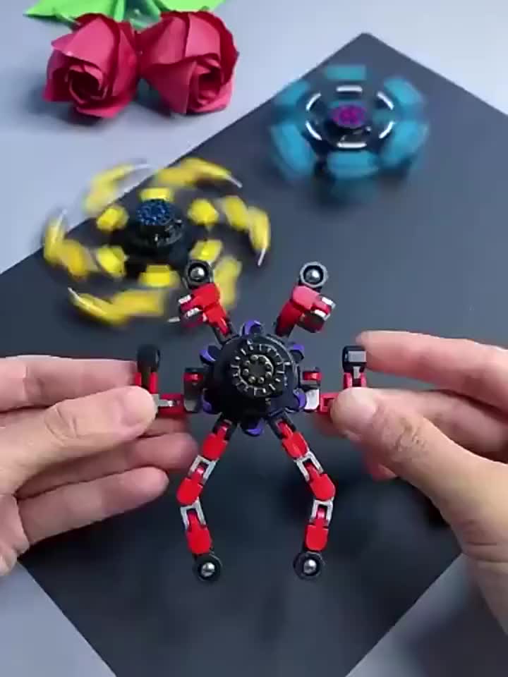TERBARU !!! NEW Fingertip Mechanical Spinner Gyro Mainan Anak kreatif Yang Dapat Diubah Dalam Beberapa Bentuk Mainan Anak-anak