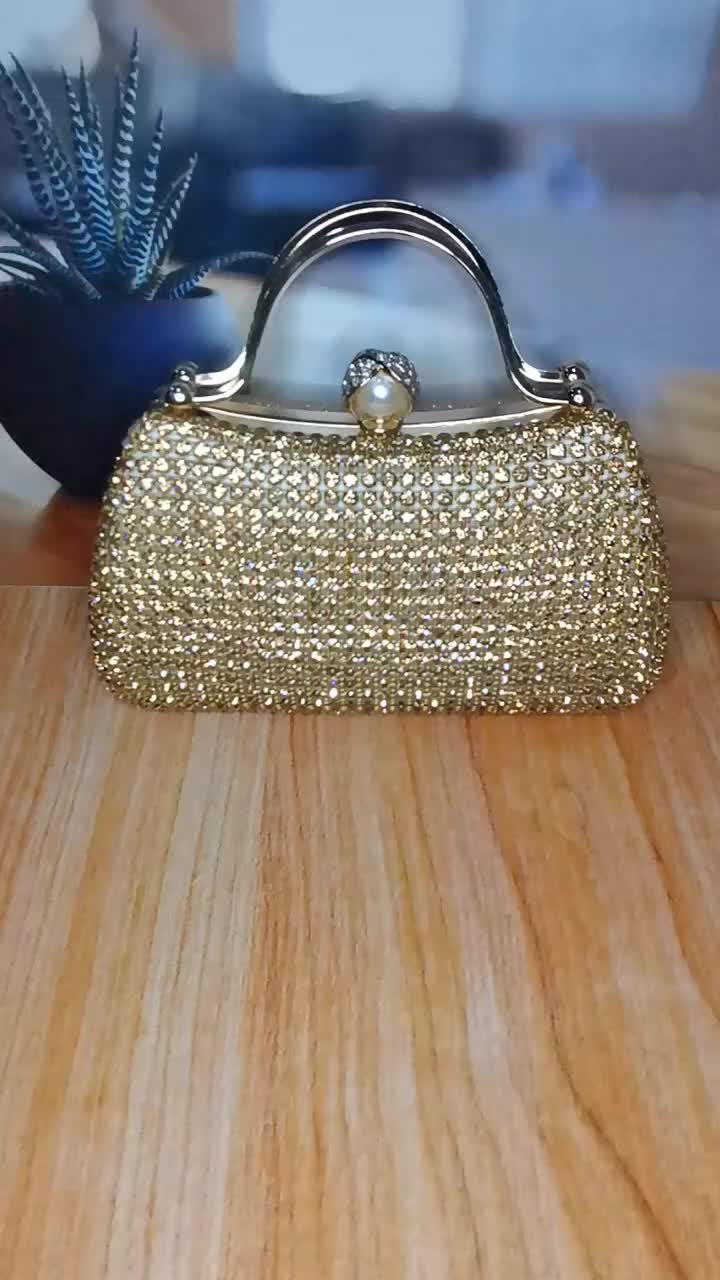 Tas Pesta Wanita Impor Kristal Kondangan Kekinian Terbaru Ori Mewah Unik Elegan Taspesta 888821-1