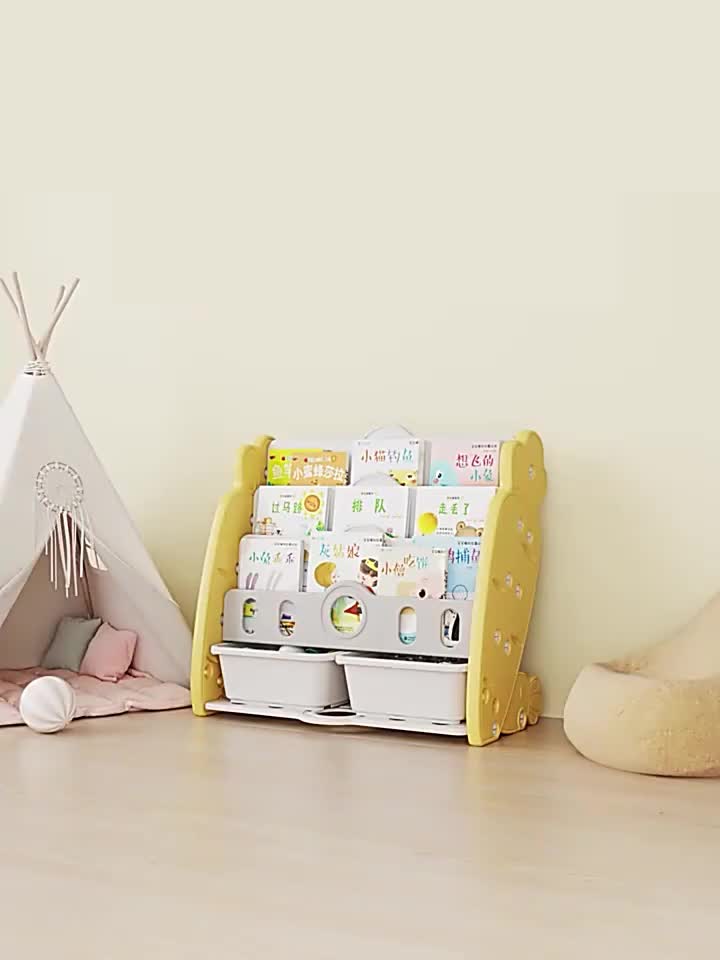 Rak Penyimpanan SNI Buku Book Organizer Rak Buku Lemari Anak 3 Susun Tempat Simpan Buku Kuda Kudaan Prosotan LX 001-M1507