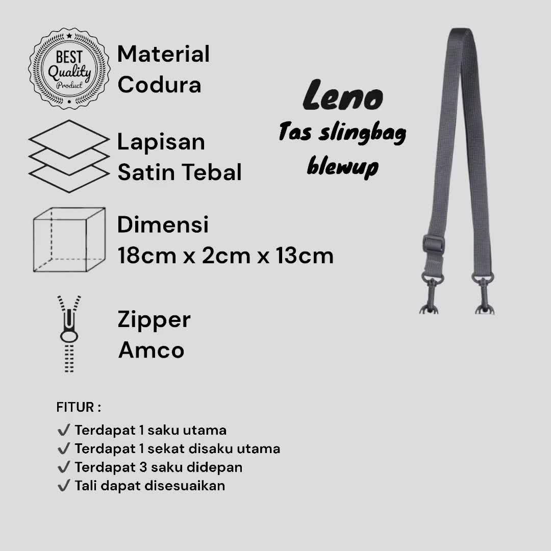 Tas Selempang / Slingbag Mini Pria Blewup Leno