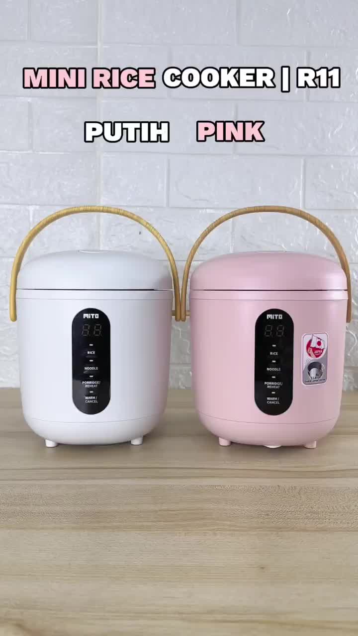 Mito Rice Cooker Mini R11 Kapasitas 0.5Liter | Rice Cooker Mini Mito R 11 | Mito Rice Cooker R-11 Garansi Resmi Putih
