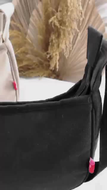 Tas Selempang canvas Bahu Unisex Tas Shoulderbag skena vintage terbaru Kanvas Slingbag pria wanita