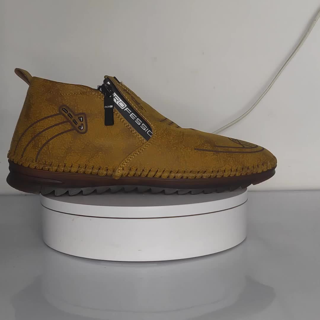 Prelesty Premium Sepatu Pria Musim Dingin Winter Snow Boots Tinggi Ritsleting Gunung Kerja Kantor Bulu Cowok Dewasa Karet Lentur 262