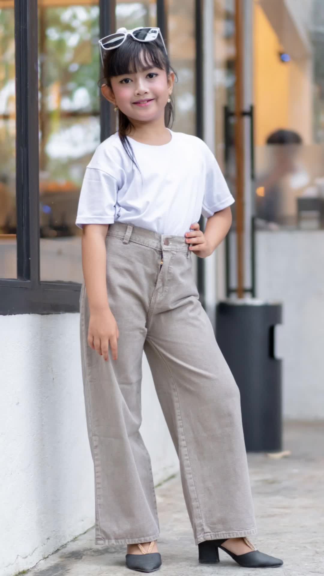 Moza Kids Jeans Cullote Korean Style Anak Haigwaist Kayla Kiddoz Celana Fashion