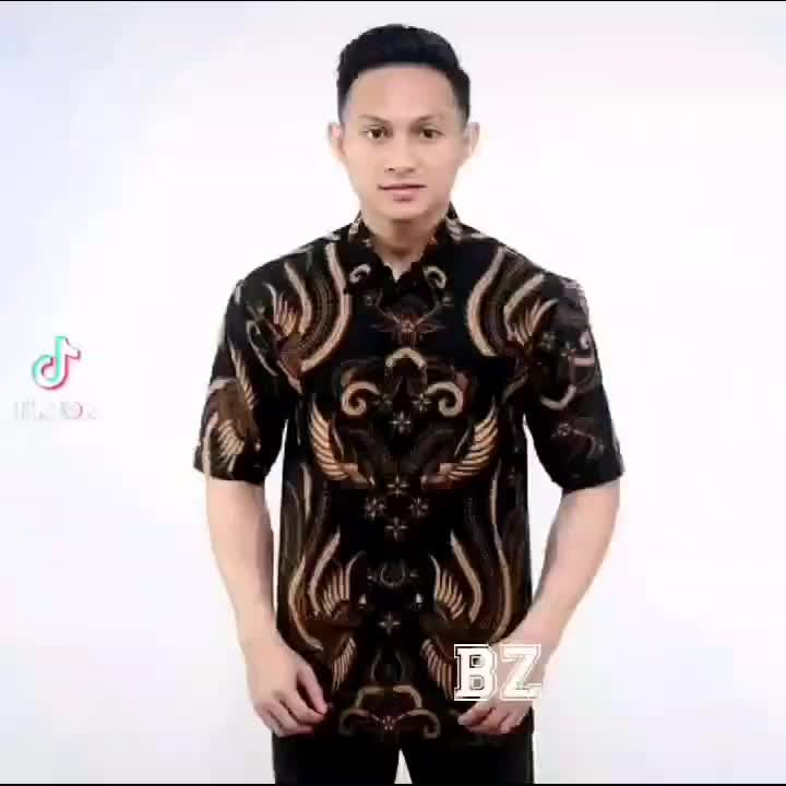 PAKET HEMAT 5 BAJU BATIK PRIA LENGAN PENDEK kemeja
