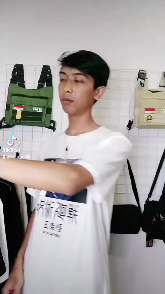 Tas Dada Pria Army Bonus Sarung Tangan Tactical 2in1 Bisa di jadikan Tas slempang Waistbag Pinggang Slingbag