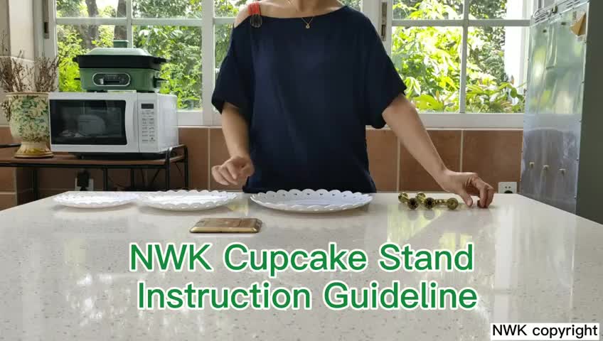 Kitstorm Piring Saji 3 Susun Untuk Kue Cupcake Display Plate Stand Piring Saji Pesta Buah