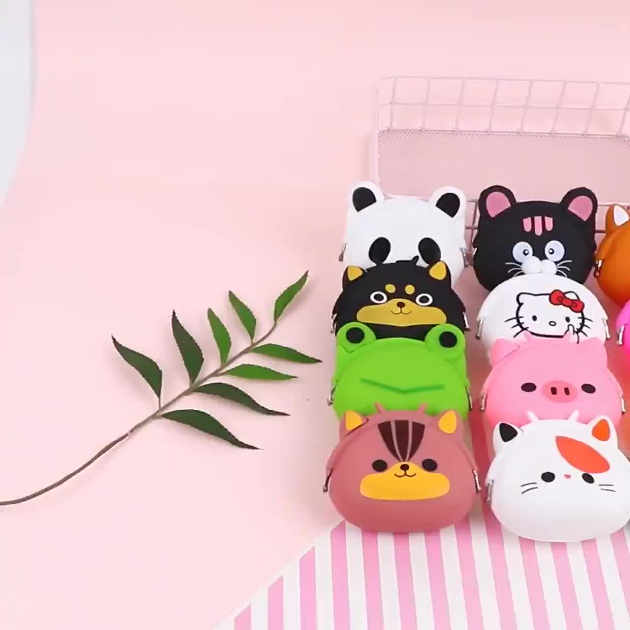 Dompet Koin Jelly Pouch Silicone Silikon Coin Receh Karakter Lucu Import Murah COD