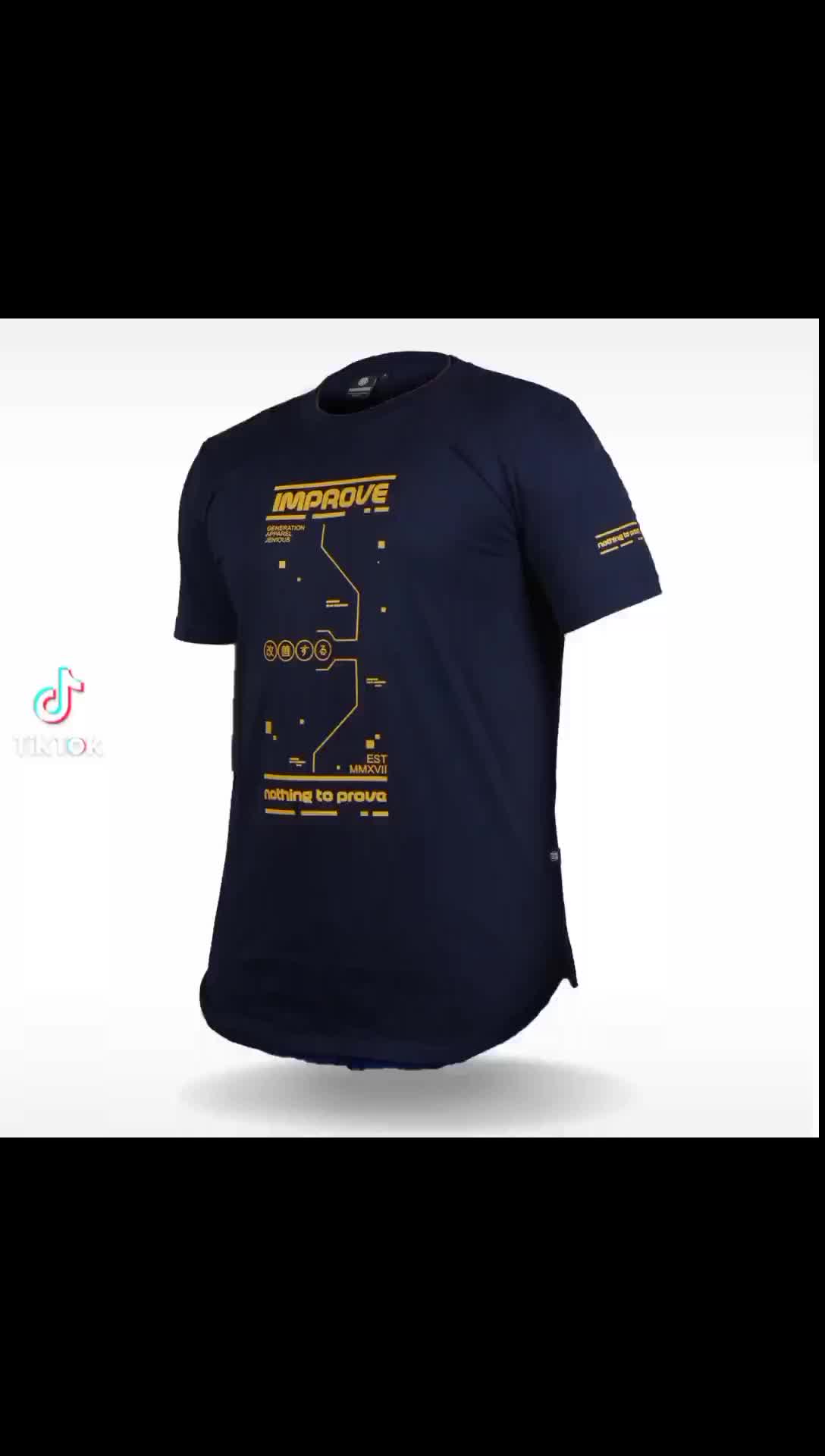 Kaos Oblong Pria Lengan Pendek Longline Basic T-shirt Improve Premium Unisex Original