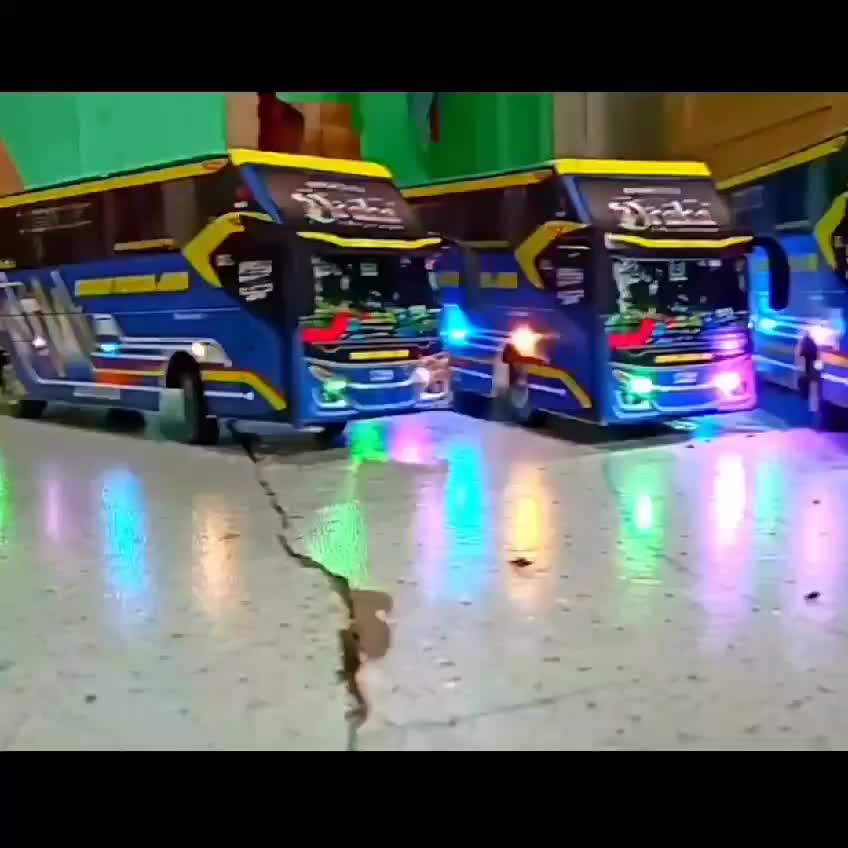miniatur kids panda telolet basuri Lampu