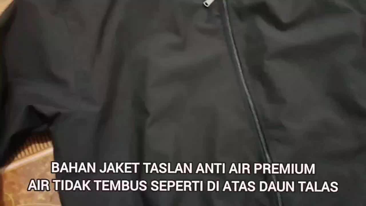 Jaket Bomber Excavator Anti Air Premium Gratis Tambah Nama Hitam Custom Sablon Simple Waterproof Outdoor Keren Casual Pria Distro Cowok